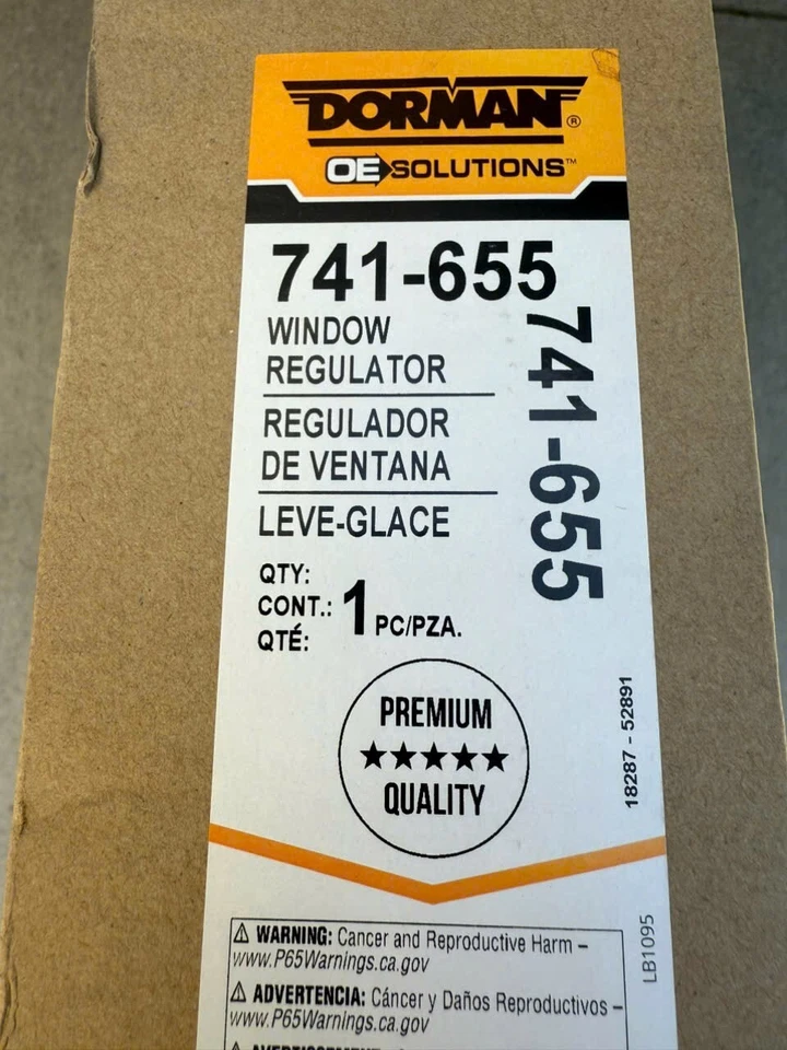 741-655 Dorman Window Regulator Front Driver Left Side for Chevy GMC C3500 Truck - Image 2 of 2