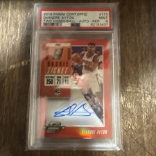 2018-19 Contenders Optic Red Prizm /99 DeAndre Ayton PSA 9 MINT Rookie Auto RC