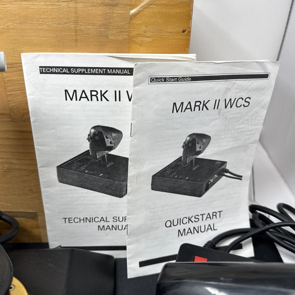 Thrustmaster F-16 FLCS ограниченный выпуск оригинальная деревянная коробка! w Weapons Control Mark II ++ - Изображение 4 из 4