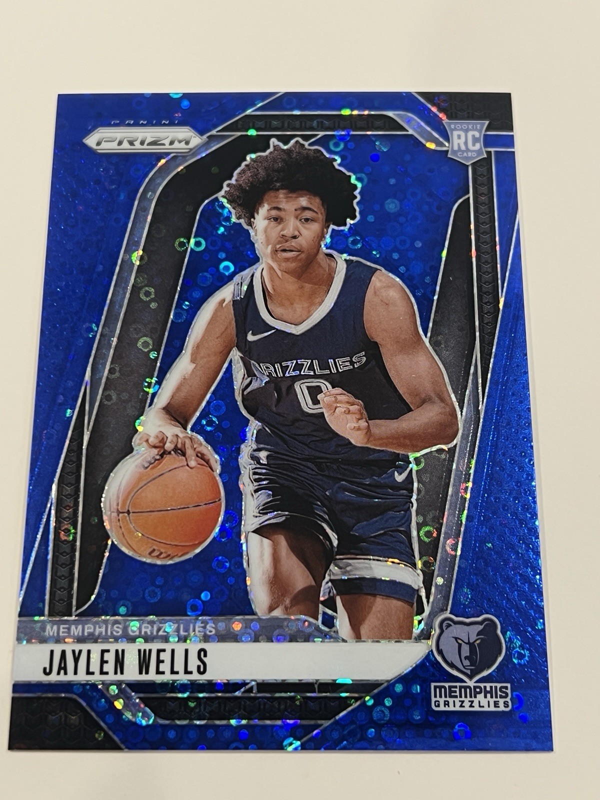 Jaylen Wells 2024-25 Panini Prizm #239 Blue Disco  /150 RC Color Match SSP 2025