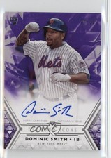 2018 Topps Diamond Icons Auto Purple 4/10 Dominic Smith #AC-DS Auto 0t9q