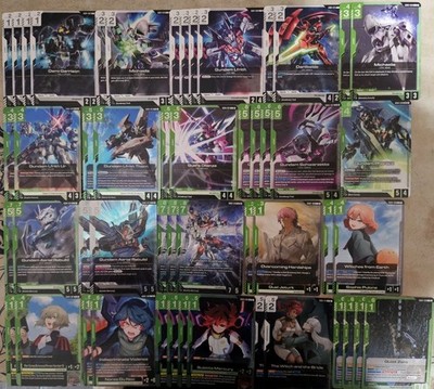 Gundam TCG - Green/White Witch From Mercury Academy Deck + 80 Extra Cards