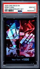 2025 ONE PIECE ENGLISH VERSION 2ND ANNIVERSARY SET DON!! CARD PSA 10