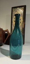 Pontil Bottle 1850s Teal Green Cologne Boston Sandwich Glass Co Tall + Pristine 