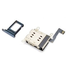 Dual Sim Tray For iPhone 12 Pro Max Blue Sim Card Reader