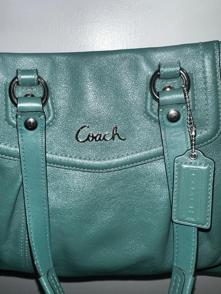 Bolso/Cartera/Bolso de Mano Coach "Ashley" VERDE No. D1375-F19243 Foto 2 de 4