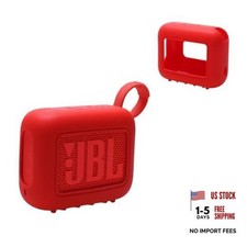 Silicone Cover Case for JBL Go 4 Ultra-Portable JBL GO 4 Cover Case 2.Red