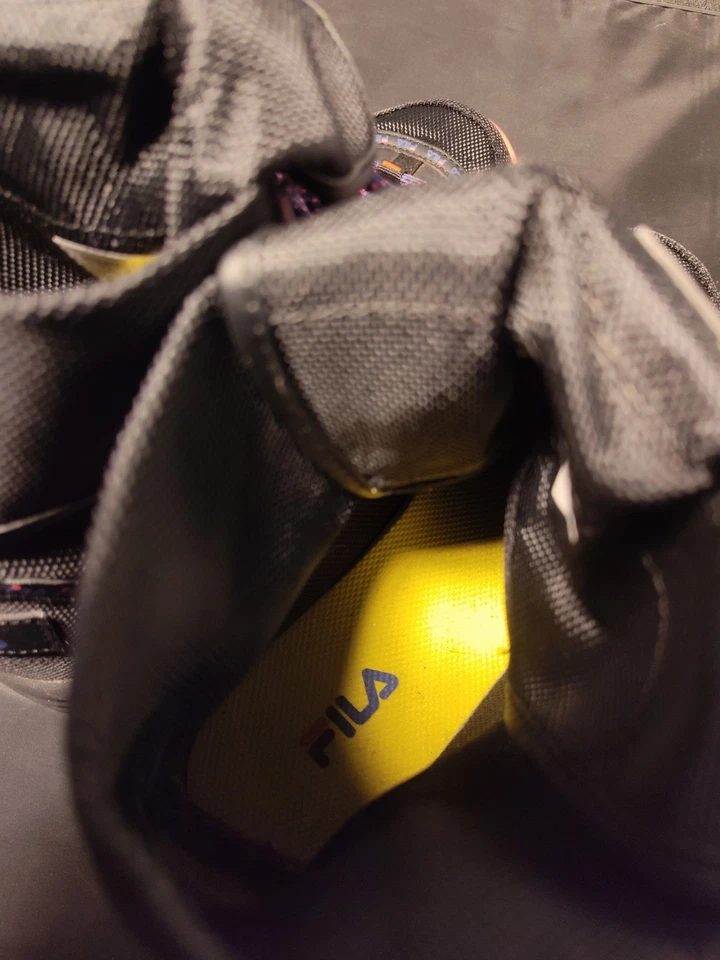 FILA Disruptor Ballistic Black Pink Sneaker Boots Sz 10 Womens EUC No Box - Image 4 of 4