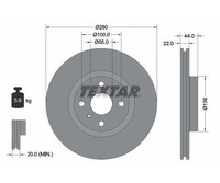2 St. Bremsscheibe Pro+ Textar 92304205 FüR Mazda MX-5 Iv
