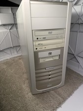 Beige Tower Desktop PC AMD Processor Zip Driv...
