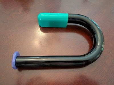 Vintage HANSGROHE AXOR Uno Flash TOILET PAPER HOLDER 4023971 Black Purple 90s