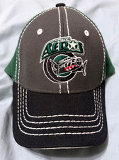RARE HOUSTON AEROS FLEX FIT ZYPHER HAT M/L CAP SPORTS NHL HOCKEY MINNESOTA WILD
