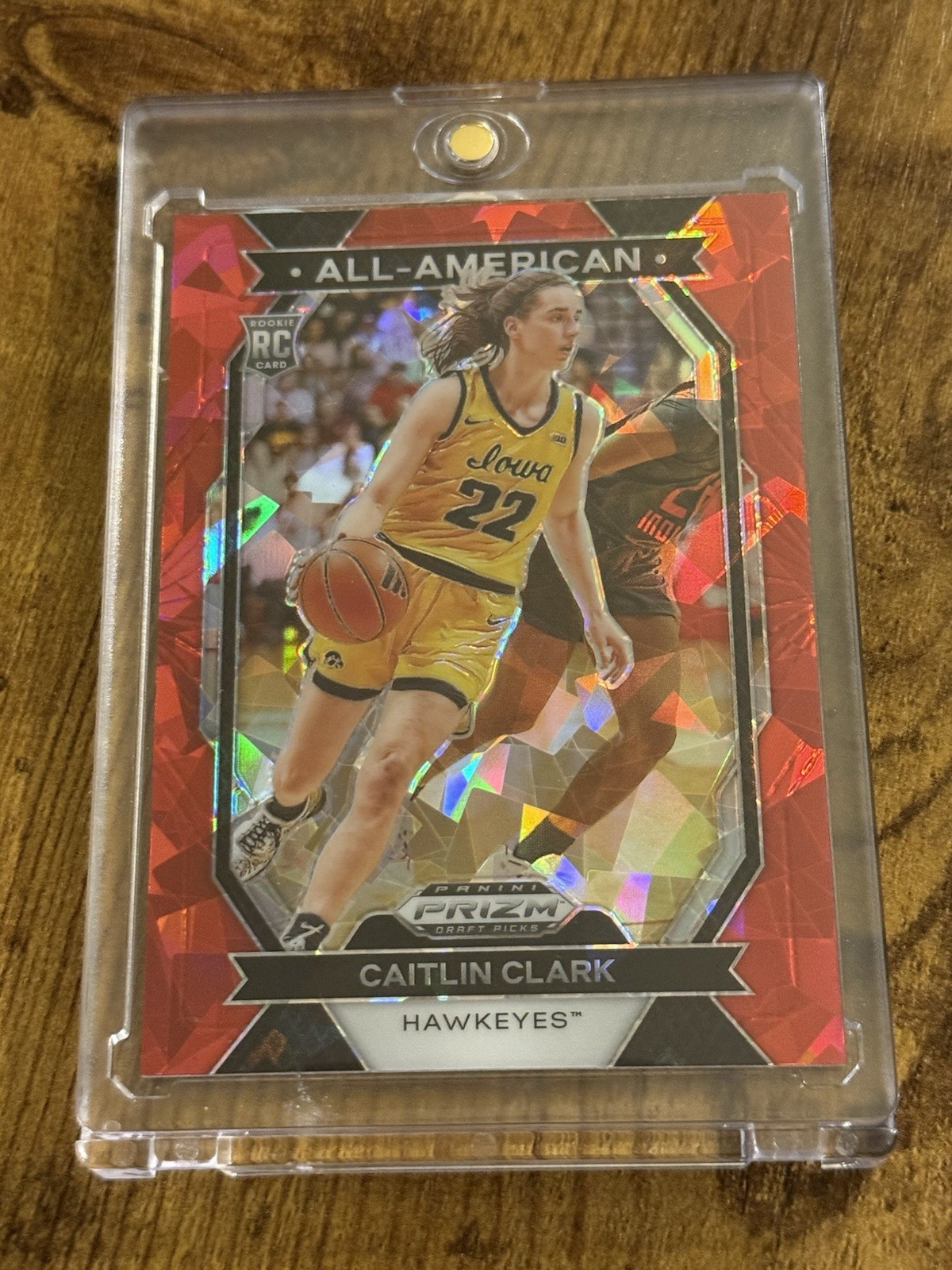 2024 Panini Prizm Draft Picks Caitlin Clark All-American Red Ice RC