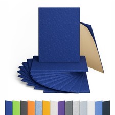 12 Pack Rectangle Acoustic Panels Self 16 12in 12pcs, Tele Blue