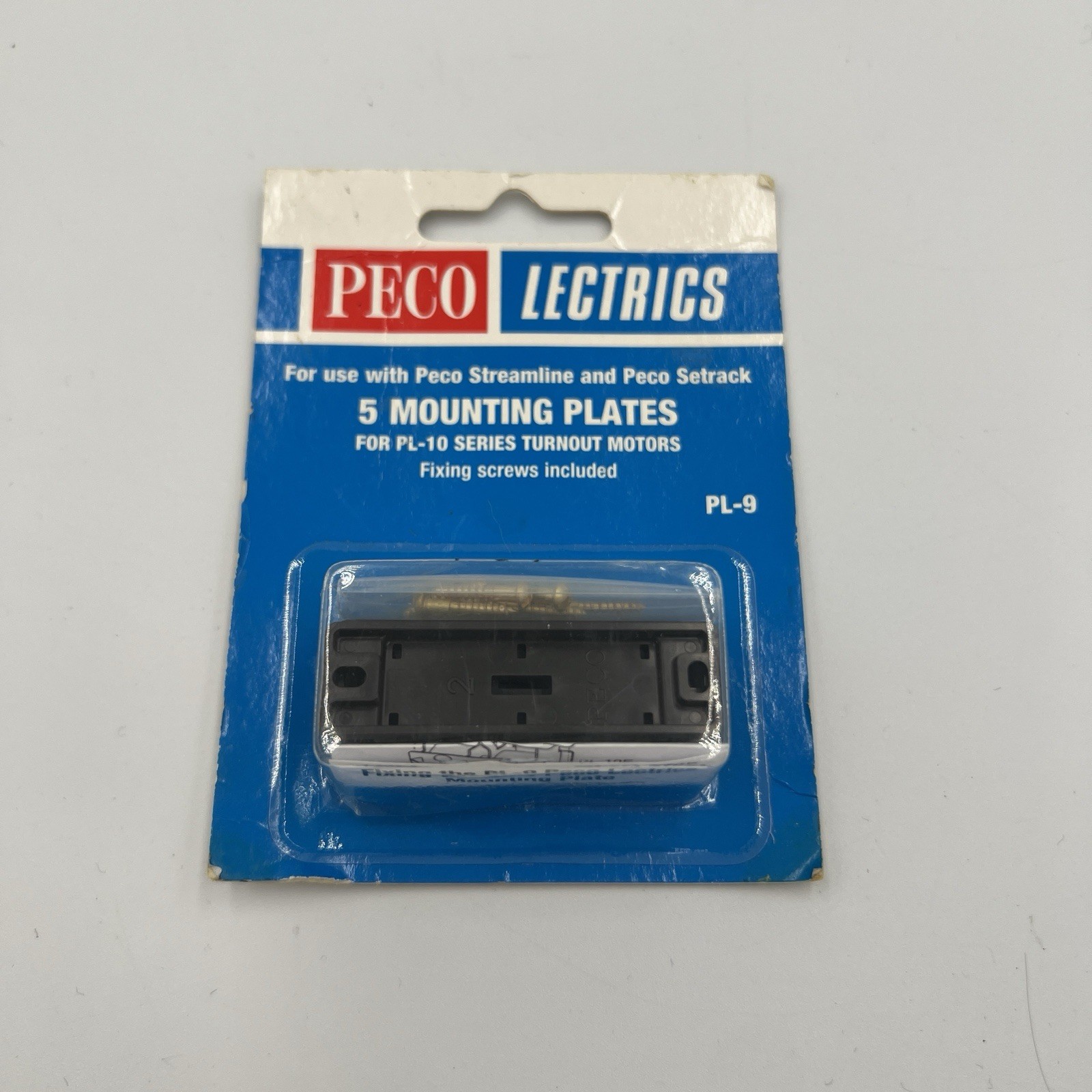 Peco Lectrics PL-9 Mounting Plates (Pack of 5) For PL-10 Series Turnout Motors