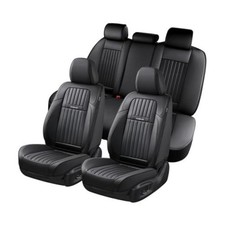 Car Seat Covers Full Set, Seat Covers for Cars, Black Car FullSet Black-8868