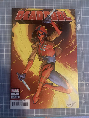 DEADPOOL #7 MARVEL 2024 MARK BAGLEY VARIANT NM KEY 1ST ELLIE AS DEADPOOL