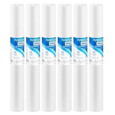  5 Micron Whole House Sediment Home Water Filter, 20-inch Sediment 6 20'' x 2.5''