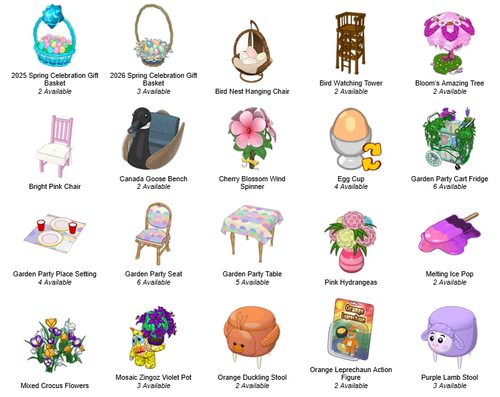 Webkinz Online Items - Pick 3 for $3 (see description)