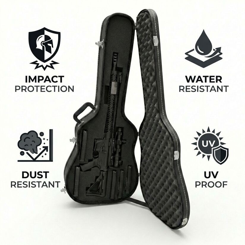 GARFF グラフ ブレスレット バングル ケース 空箱 Discreet Hard Shell Guitar Gun Case Customizable Foam Lockable