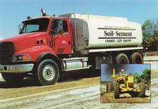 Soil Sement Truck Vintage Postcard