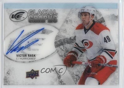 2016-17 Upper Deck Ice Glacial Graphs Victor Rask #GG-VR Auto 1o3