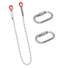 TOP Qualität Halteseil Seil 2m inkl. 2 Karabiner bis 25KN Baumpflege Fallschutz