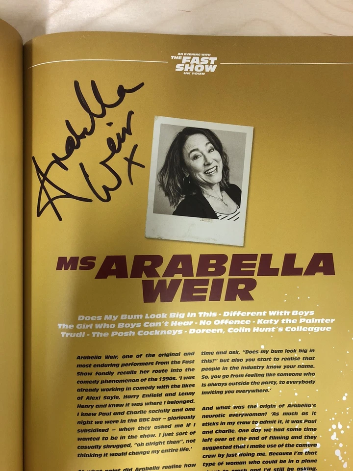 The FAST SHOW. SIGNED  Programme,  London Palladium 22/11/2025. X6 AUTOGRAPHS. - Image 3 of 4