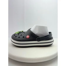 CROCS Crocband Men’s Size 12 Black Clog Sandals 11016-001 Slip On Shoes NEW