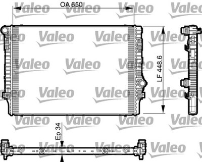 Motorkühler Wasserkühler VALEO 735548 für SKODA AUDI VW SEAT LEON A3 GOLF TT 7 8