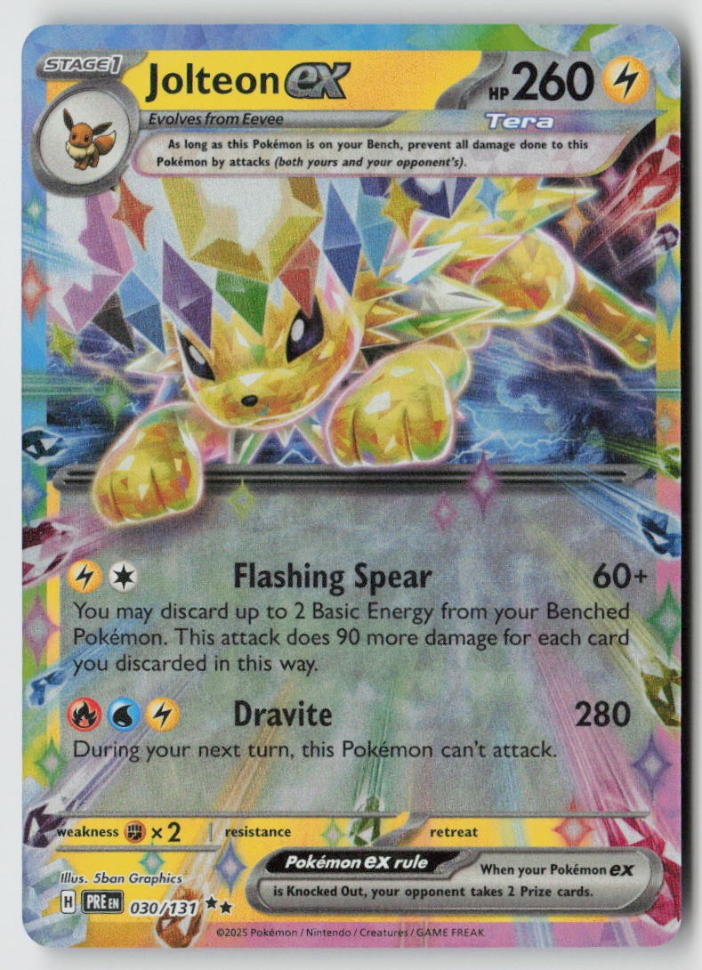 Jolteon ex - 030/131 - SV: Prismatic Evolutions Holo - PTCG - LP