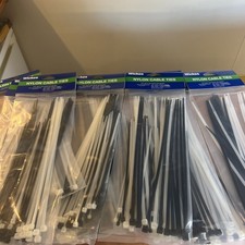 10 Packs Of Mixed Nylon Tie Raps X 50 No
