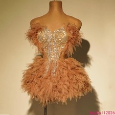 Fashion Women Sequined Party Dress Singer Dancer Performance Costumes Stage Wear