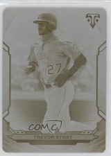 2019 Topps Triple Threads Printing Plate Yellow 1/1 Trevor Story #7 1l8s