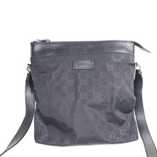 Gucci GG Nylon Monogram Dollar Calfskin Messe...