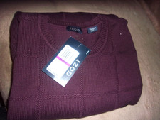 IZOD Pullover Golf Sweater Knit Long Sleeve V-Neck Wool Blend Casual Men XL
