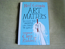 Product Image: NEIL GAIMAN SIGNED - ART MATTERS - First Hardcover Edition - AMERICAN GODS