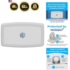 Surface-Mounted Horizontal Baby Changing Station, Model KB300-05 White Granite