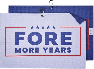 Shanker Golf - Funny Towel - Fore More Years 40cm x 39.62cm, Black 