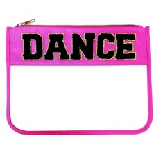 Clear Dance Bag - Chenille Letter Makeup Pouch, Preppy Gifts for Dance Teache...