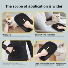 Pet Hair Removal Glove Cat Dog Fur Cleaner Reusable Sofa Carpet Brush