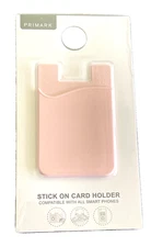 Primark Pink Stick on Card Holder Compatible with all Smart Phones