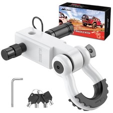 Nilight 2in Anti-Theft Shackle Hitch Receiver 45000LB Breaking Strength D Ring T