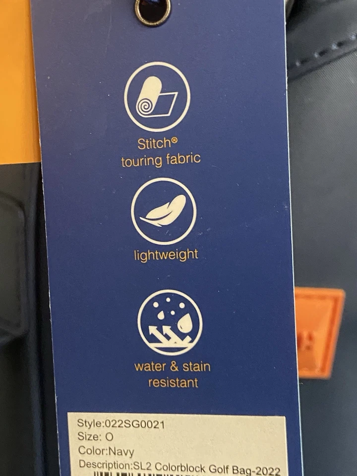 Stitch SL2 Navy Stand Bag 2022 Single & Double Straps Rain Cover With Tags SWEET - Image 3 of 4