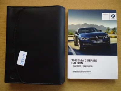 GENUINE BMW 3 SERIES SALOON F30 2015-2019 HANDBOOK OWNERS MANUAL WALLET H-116 - Image 1 of 4