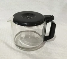 PROCTOR SILEX REPLACEMENT COFFEE POT / CARAFE / 10 CUP / BLACK LID