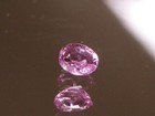 1 Saphir pink Ceylon natur unbehandelt oval facettiert 0,23 ct 3 x 3,7 mm