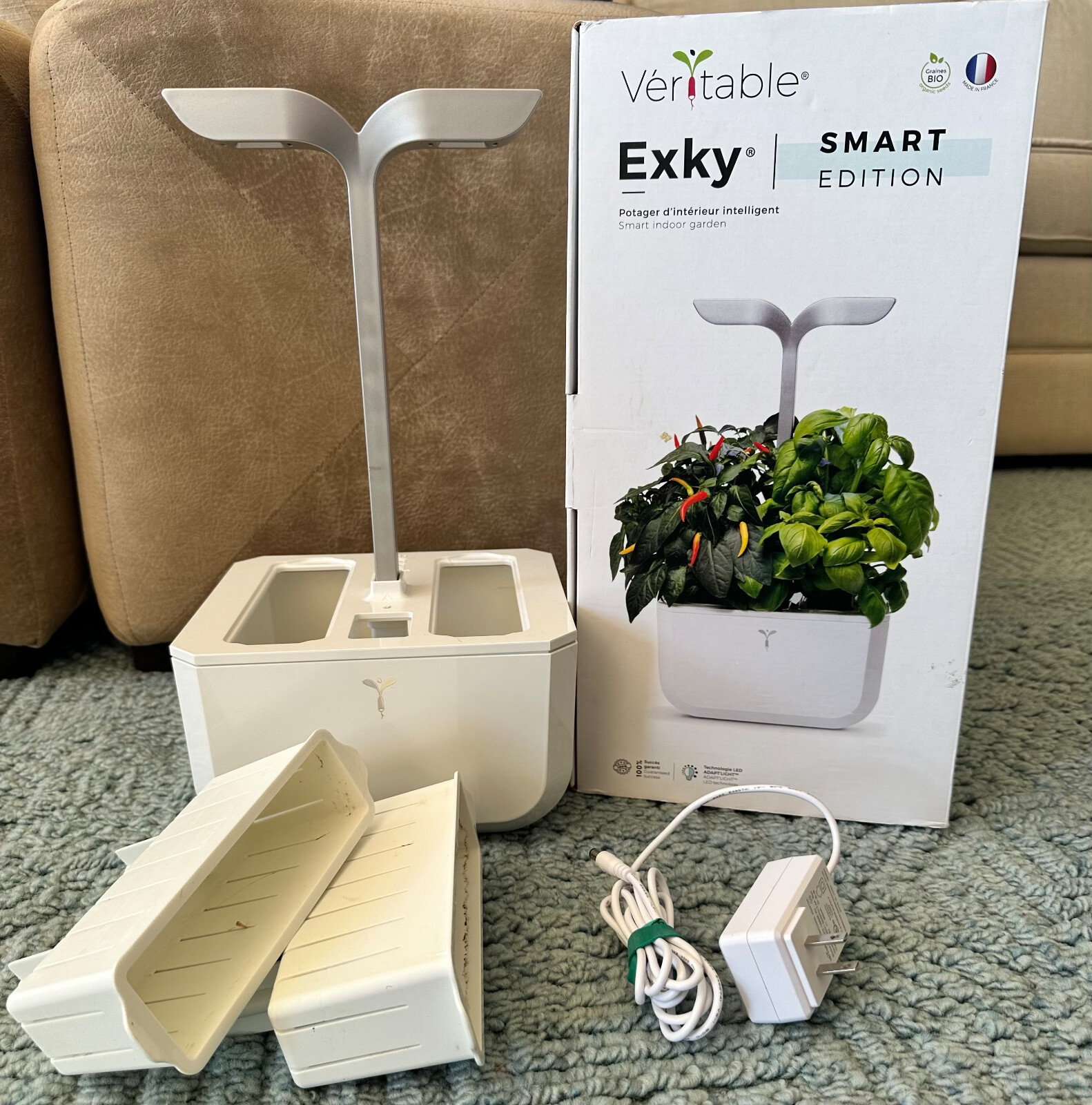 Véritable Indoor Kräutergarten Exky Smart Kunststoff Arktis Weiss