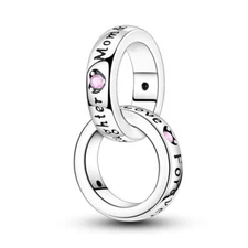 MULA Original Beloved Mother Charm AAA CZ fit Women Bracelet 925 Sterling Silver