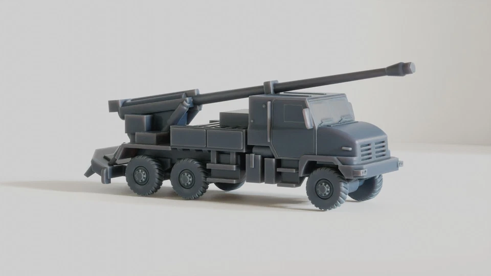 1/72 French Post War Caesar 6x6 S P G . Painted Resin. 3800 models on offer - Image 3 of 4